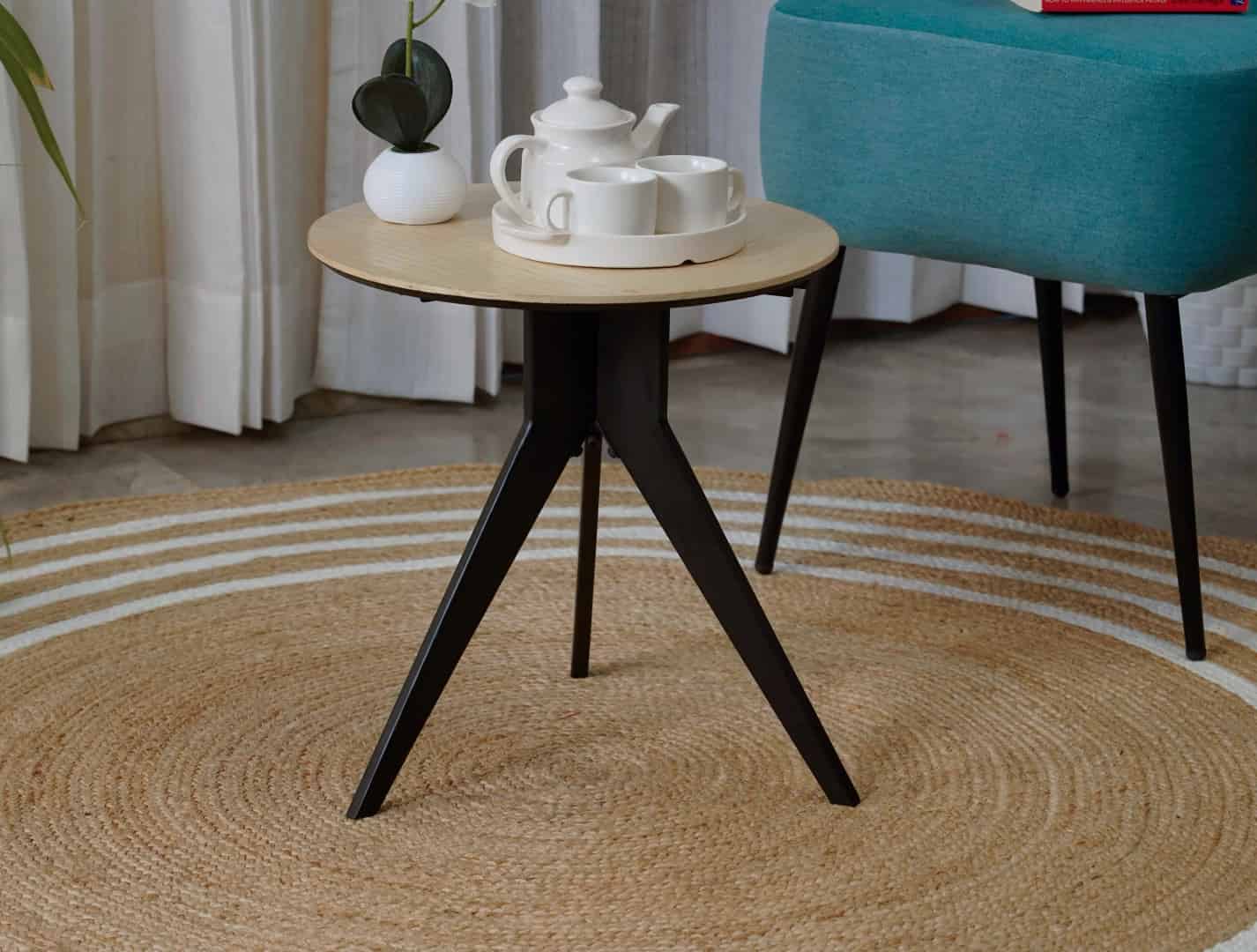 Handmade Round Jute Braided Rug with Chic Border - Image 8