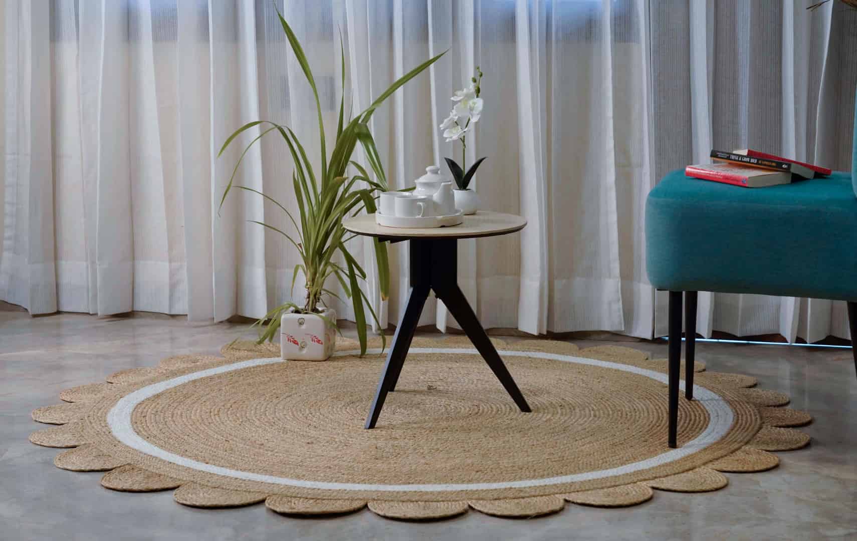 Artisan Scalloped Custom Braided Jute Rug - Image 7