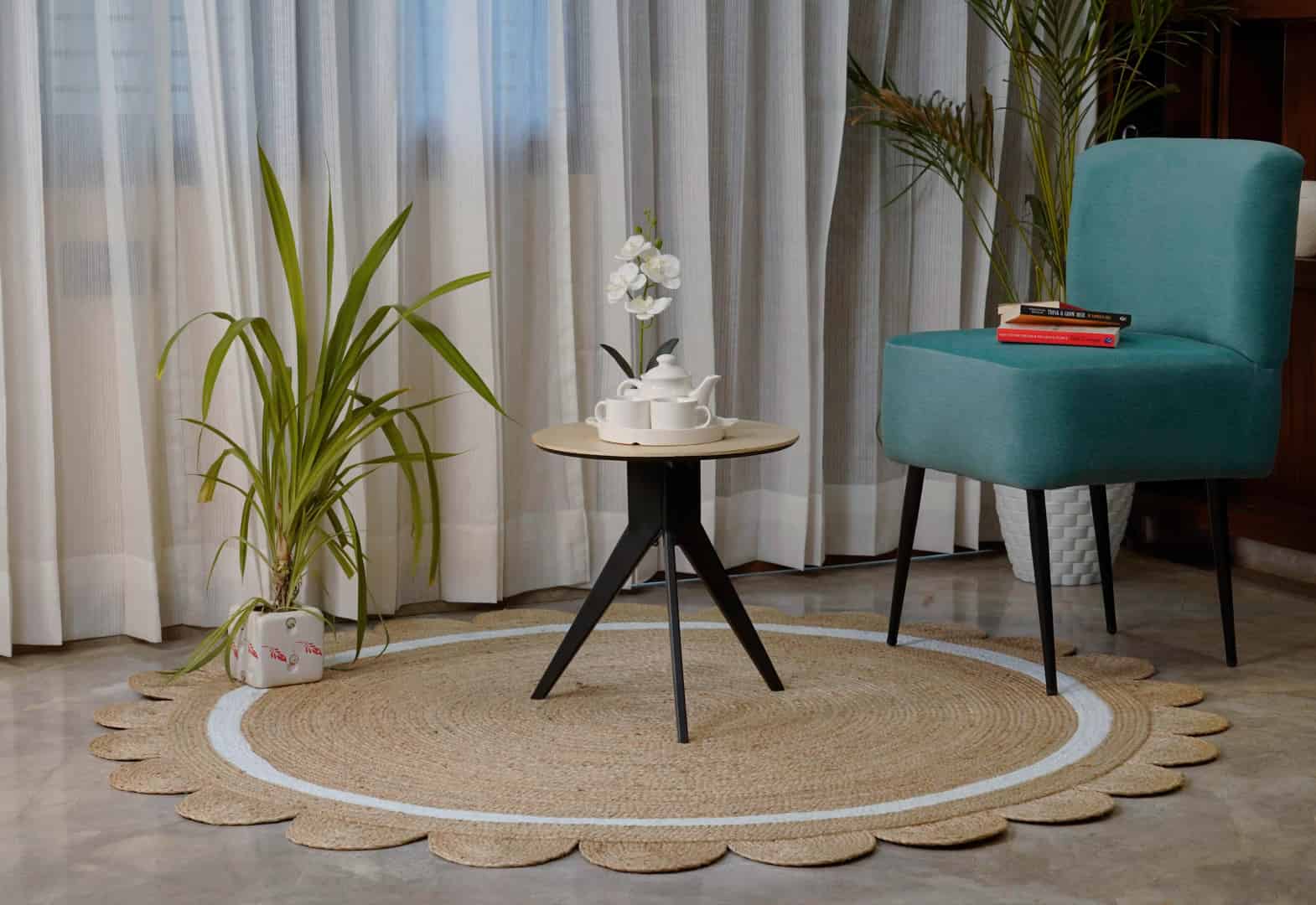 Artisan Scalloped Custom Braided Jute Rug - Image 8