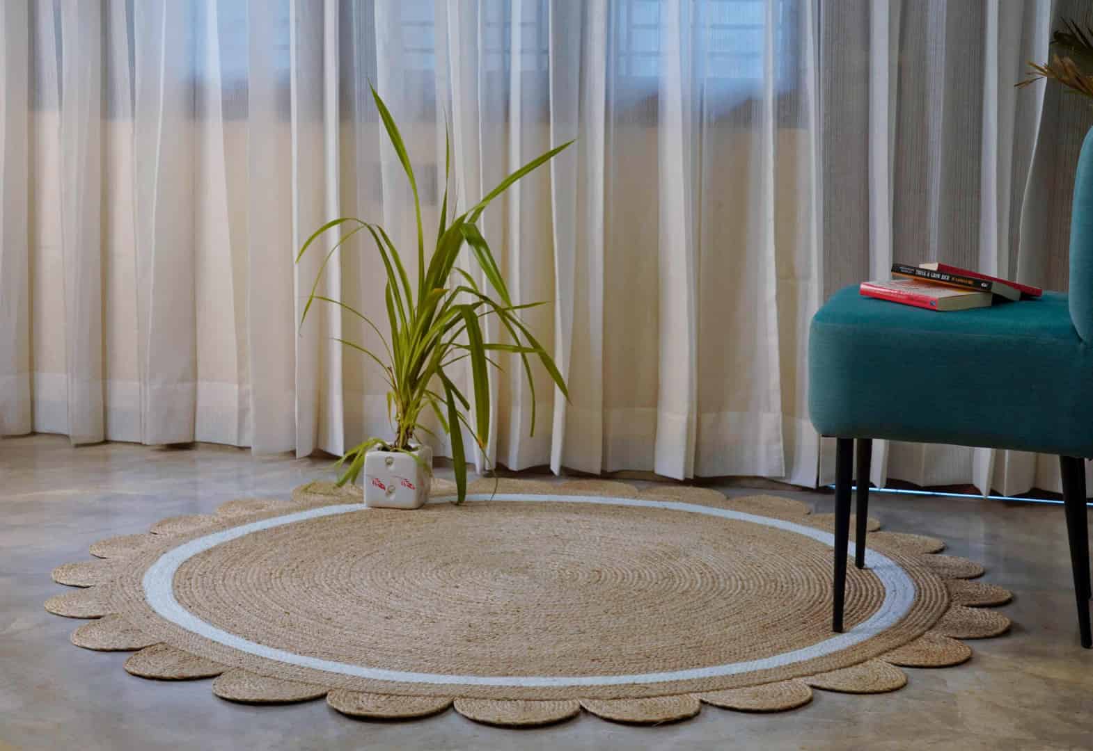 Artisan Scalloped Custom Braided Jute Rug - Image 9