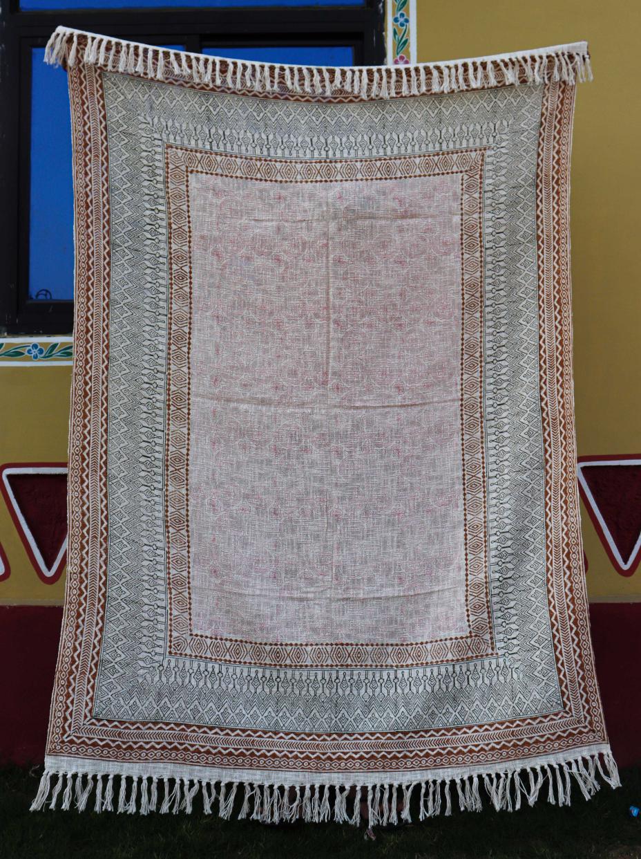 Bohemian Handmade Cotton Throw Blanket 